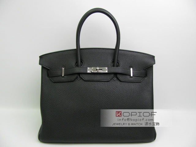 エルメス バーキン35トゴ ブラック(シルバー金具) her406